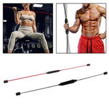 Maxbell High Elastic Fitness Bar Training Muscle Exercise Stick Red Not Detachable - Aladdin Shoppers