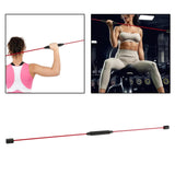 Maxbell High Elastic Fitness Bar Training Muscle Exercise Stick Red Not Detachable - Aladdin Shoppers