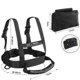 Maxbell Kids Ski Harness Safe Shoulder Leash Strap for Snowboard Training Beginners Black