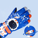 Maxbell Maxbell Kids Ski Winter Gloves Windproof Waterproof Snowboard Sports Thermal Glove Blue L