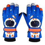 Maxbell Maxbell Kids Ski Winter Gloves Windproof Waterproof Snowboard Sports Thermal Glove Blue L