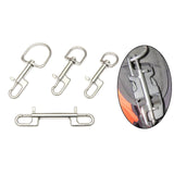 16xStainless Steel Swivel Snap Hook Clip for Scuba Diving Part Tool Accessories 90mm