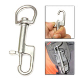 16xStainless Steel Swivel Snap Hook Clip for Scuba Diving Part Tool Accessories 90mm