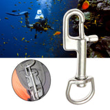 16xStainless Steel Swivel Snap Hook Clip for Scuba Diving Part Tool Accessories 90mm