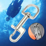Maxbell 2xStainless Steel Swivel Snap Hook Clip for Scuba Diving Part Tool Accessories 100mm