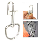 Maxbell 5xStainless Steel Swivel Snap Hook Clip for Scuba Diving Part Tool Accessories 110mm