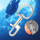 Maxbell 5xStainless Steel Swivel Snap Hook Clip for Scuba Diving Part Tool Accessories 110mm