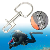 Maxbell 5xStainless Steel Swivel Snap Hook Clip for Scuba Diving Part Tool Accessories 110mm