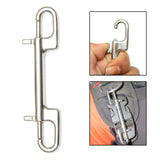 Maxbell 2x Stainless Steel Swivel Snap Hook Clip for Scuba Diving Tools Accessories