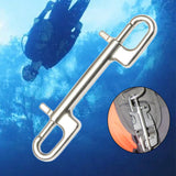 Maxbell 2x Stainless Steel Swivel Snap Hook Clip for Scuba Diving Tools Accessories
