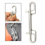 Maxbell 2x Stainless Steel Swivel Snap Hook Clip for Scuba Diving Tools Accessories