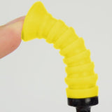 Maxbell 3Pcs Elastic Golf Tees Practice Tool Plastic Ball Holder Less Resistance Yellow - Aladdin Shoppers