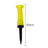 Maxbell 3Pcs Elastic Golf Tees Practice Tool Plastic Ball Holder Less Resistance Yellow - Aladdin Shoppers