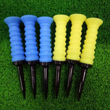 Maxbell 3Pcs Elastic Golf Tees Practice Tool Plastic Ball Holder Less Resistance Yellow - Aladdin Shoppers