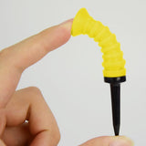 Maxbell 3Pcs Elastic Golf Tees Practice Tool Plastic Ball Holder Less Resistance Yellow - Aladdin Shoppers