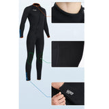 Maxbell Super Stretch Diving Wetsuit 3mm Neoprene Long Sleeve Front Zip Full Body MEN Black S - Aladdin Shoppers