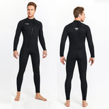 Maxbell Super Stretch Diving Wetsuit 3mm Neoprene Long Sleeve Front Zip Full Body MEN Black S - Aladdin Shoppers