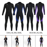 Maxbell Super Stretch Diving Wetsuit 3mm Neoprene Long Sleeve Front Zip Full Body MEN Black S - Aladdin Shoppers