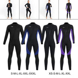 Maxbell Super Stretch Diving Wetsuit 3mm Neoprene Long Sleeve Front Zip Full Body MEN Black S - Aladdin Shoppers