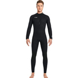 Maxbell Super Stretch Diving Wetsuit 3mm Neoprene Long Sleeve Front Zip Full Body MEN Black S - Aladdin Shoppers