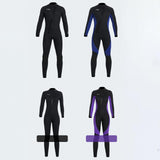 Maxbell Super Stretch Diving Wetsuit 3mm Neoprene Long Sleeve Front Zip Full Body WOMEN Black L - Aladdin Shoppers