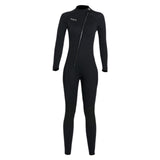 Maxbell Super Stretch Diving Wetsuit 3mm Neoprene Long Sleeve Front Zip Full Body WOMEN Black L - Aladdin Shoppers