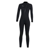 Maxbell Super Stretch Diving Wetsuit 3mm Neoprene Long Sleeve Front Zip Full Body WOMEN Black L - Aladdin Shoppers