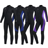 Maxbell Super Stretch Diving Wetsuit 3mm Neoprene Long Sleeve Front Zip Full Body MEN Navy L - Aladdin Shoppers