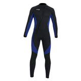 Maxbell Super Stretch Diving Wetsuit 3mm Neoprene Long Sleeve Front Zip Full Body MEN Navy L - Aladdin Shoppers