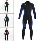 Maxbell Super Stretch Diving Wetsuit 3mm Neoprene Long Sleeve Front Zip Full Body MEN Navy L - Aladdin Shoppers