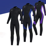 Maxbell Super Stretch Diving Wetsuit 3mm Neoprene Long Sleeve Front Zip Full Body WOMEN Purple S - Aladdin Shoppers