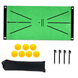 Maxbell Maxbell Golf Hitting Mat Training Aid for Swing Detection Ground Nail Design