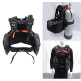 Maxbell Aqualung Scuba Diving BCD Buoyancy Inflation Dive Men Black Travel XL - Aladdin Shoppers