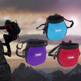 Maxbell 6xRock Climbing Chalk Bag Waist Bag For Outdoor Sports Belt Strap Pouch Red
