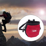 Maxbell 2xRock Climbing Chalk Bag Waist Bag For Outdoor Sports Belt Strap Pouch Red