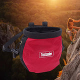 Maxbell 4xRock Climbing Chalk Bag Waist Bag For Outdoor Sports Belt Strap Pouch Red