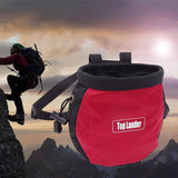 Maxbell 4xRock Climbing Chalk Bag Waist Bag For Outdoor Sports Belt Strap Pouch Red