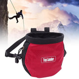 Maxbell 6xRock Climbing Chalk Bag Waist Bag For Outdoor Sports Belt Strap Pouch Red