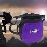 Maxbell 4xRock Climbing Chalk Bag Waist Bag For Outdoor Sports Belt Strap Pouch Purple