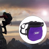 Maxbell 2xRock Climbing Chalk Bag Waist Bag For Outdoor Sports Belt Strap Pouch Purple