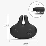Maxbell Bicycle Mountain Bike Noseless Saddle Comfort Shock Absorbing Seat Black - Aladdin Shoppers