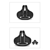 Maxbell Bicycle Mountain Bike Noseless Saddle Comfort Shock Absorbing Seat Black - Aladdin Shoppers