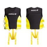 Maxbell Safety Life Jacket Vest Kayaking Buoyancy Motorboat Fishing black yellow M - Aladdin Shoppers