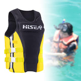 Maxbell Safety Life Jacket Vest Kayaking Buoyancy Motorboat Fishing black yellow M - Aladdin Shoppers