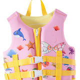 Maxbell Kids Swim Vest Foam Lifejacket with Crotch Straps Pool Float Unisex Children - Aladdin Shoppers