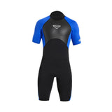 Maxbell 2mm Premium Neoprene Shorty Wetsuit Short Sleeve for Diving Men Blue XXL - Aladdin Shoppers