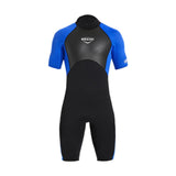 Maxbell 2mm Premium Neoprene Shorty Wetsuit Short Sleeve for Diving Men Blue XXL - Aladdin Shoppers