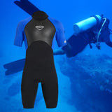 Maxbell 2mm Premium Neoprene Shorty Wetsuit Short Sleeve for Diving Men Blue XXL - Aladdin Shoppers
