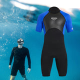 Maxbell 2mm Premium Neoprene Shorty Wetsuit Short Sleeve for Diving Men Blue XXL - Aladdin Shoppers