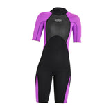Maxbell 2mm Premium Neoprene Shorty Wetsuit Short Sleeve for Diving Women Purple L - Aladdin Shoppers